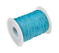 UR URLIFEHALL Cordón de algodón encerado de 100 yardas, 1 mm, macramé, hilo encerado, para hacer pulseras, collares, joyas