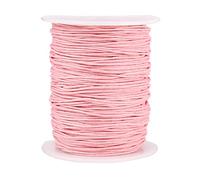 UR URLIFEHALL - Cuerda de hilo de algodón encerado (aprox. 90 m x 1 mm), color rosa