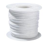 UR URLIFEHALL Cuerda de nailon trenzado blanco de 90 m, 0,8 mm, cordón de nailon chino para ventanas, cortina, jardín, joyería, manualidades