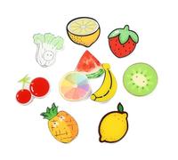 UR URLIFEHALL Insignias de resina acrílica, broche de solapa de algodón de plástico para mochilas, ropa, bufanda, chal, sombrero, bolsa, decoración, manualidades