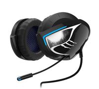 uRage SoundZ 500 Neckband - Auriculares de Diadema con micrófono y USB, para Ordenador para Videojuegos de vídeo, plástico, Color Negro, Azul y Blanco