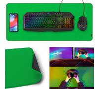 uRage GreenScreen Desk Pad Alfombrilla Gaming Antideslizante 340x900x3 mm Verde