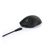 uRage - Ratón para Juegos (250 Pulgadas, luz LED, Ultra Ligera, diestra, 6 Botones programables, 6200 PPP, Sensor óptico, Software, Cable Desmontable 2 m), Color Negro
