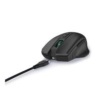 uRage - Ratón para Juegos (410 Pulgadas, luz LED, Ultra Ligera, diestra, 6 Botones programables, 6200 PPP, Sensor óptico, Software, Cable Desmontable 2 m), Color Negro