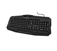 uRage - Teclado Gaming Exodus (100" (Teclado Gamer Silencioso, Anti-Ghosting, Win-Lock, cableado, AZERTY, reposamuñecas integradas, 12 Teclas Funciones Multimedia) Color Negro