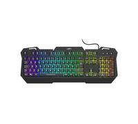 uRage Teclado para videojuegos Exodus 450, teclado sensible con anti-ghosting, iluminación RGB, diseño QWERTZ, color negro