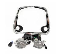 URAGER 車のフォグランプ 1 Juego De Luces Antiniebla LED Delanteras Para Toyota Para Corolla Para Altis 2019 2020 2021 2022 Moldura Cromada Con Arnés Cableado Y Rejilla Luces Antiniebla Coche(Yellow full set)