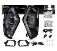 URAGER 車のフォグランプ 2 Luces Diurnas DRL Para Toyota Para RAV4 Para RAV 4 2019 2020 2021 2022 2023 2024 Luces LED Circulación Diurna Intermitentes Y Antiniebla Luces Antiniebla Coche(DRL Fog Set A)