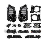 URAGER 車のフォグランプ Faros Antiniebla LED DRL Para Toyota Para Yaris Para Ativ Para Vios 22 23 Luces Circulación Diurna Parachoques Delantero Cubierta Arnés Cables 12 V Luces Antiniebla Coche(DRL Fog Kit)