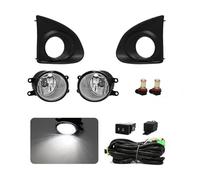 URAGER 車のフォグランプ Para Toyota Para AXIO 13-15 Luces Conducción Faros Antiniebla Parachoques Delantero Cables DRL Interruptor Arnés Piezas Iluminación Automática Luces Antiniebla Coche(LED WHITE)