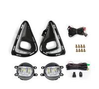 URAGER 車のフォグランプ Para Toyota Para Corolla Para Axio 2018-2021 Faros Antiniebla LED DRL Luces Circulación Diurna Parachoques Delanteros Cubiertas Halógenas Luces Antiniebla Coche(DRL Fog LED Set B)