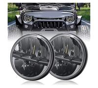 URAGER Faro Delantero 1 Par De Luces De Circulación Faro LED De 7 Pulgadas H4 Hi-Lo 4x4 Para Land Para Rover Para Defender Faros Delanteros