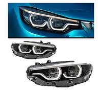 URAGER Faro Delantero Para 4 Series F32 F33 F36 Para Luces Delanteras M4 Estilo Reemplazo DRL Luces Diurnas Faro Proyector Facelift Faro Faros Delanteros(2013-2015 8 pins)