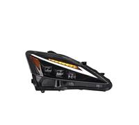URAGER Faro Delantero Para Lexus IS250 IS300 2006 2007 2008 2009 2010 2011 2012 Conjunto Completo Faros LED Con Luces Traseras De Giro Dinámico LED DRL Faros Delanteros(1 piece right)