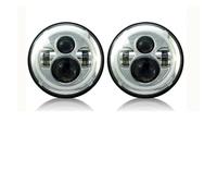 URAGER Faro Delantero Para Suzuki Para Samurai Car 7 Pulgadas Led Faro Auto Accesorios Aluminio Faros Delanteros(C-4 Leds 2pcs)