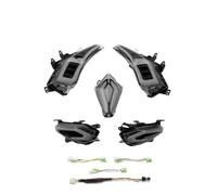 URAGER Faros Delanteros Luz LED De Intermitente A Prueba Agua Para TMAX 530 Para TMAX530 Para T-MAX530 2012 2013 2014 2015 2016 Luz Trasera Delantera Freno Trasero Faro Delantero(Negro)