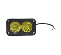 URAGER Foco 3 Pulgadas Para Portaequipajes Techo Para Motocicleta, Camioneta, LED Blanco Y Amarillo, Luz Trabajo Para Conducción Faros Motocicleta Luces(Amarillo)