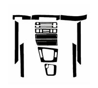 URAGER Interiores Consola Central Decorativos para BMW Serie 3 E46 1998 1999 2000 2001 2002 2003 2004 2005 Tiras Embellecedoras Moldura Interior Coche Adhesivos Fibra Carbono Salpicadero