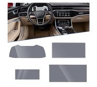 URAGER para para A6 C8 4K para A7 4K8 2019 2020 2021 Instrumento Navegación GPS Coche AC Película Táctil Protector Pantalla Completa Vidrio Templado Protector Pantalla Cristal(4 PCS Set)
