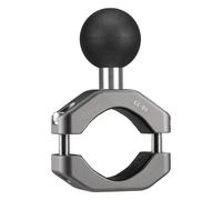 URAGER Porta Movil Manillares Soporte De Teléfono para Manillar Motocicleta Aleación Aluminio con Base Extensión Cabeza Esférica 25 Mm/20 Mm/17 Mm, Estable Antideslizante.(CC-05(17))