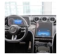 URAGER Protector Pantalla Película Protectora Pantalla LCD Vidrio Templado Salpicadero Coche Para Benz Clase C Estate C220d C200 2022(Gps and instrument)