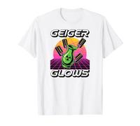Uranium Glass Geiger Glows Radium Vaseline Collecting Camiseta gráfica económica, Hombre, Blanco, S