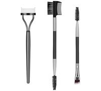 URAQT 3 Piezas Kit de Cepillo para Ceja, Cepillo Pestañas, Peine Separador de Pestañas y Carrete para Pestañas Herramientas, para Cejas y Pestañas
