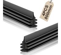 URAQT 4 Piezas Escobillas Limpiaparabrisas de Repuesto, 800mm Gomas de Repuesto Universales, Gomas Limpiaparabrisas De Caucho de Primera Calidad Compatible con Todos los Limpiaparabrisas, Recortables