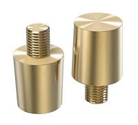 URAQT Adaptador de batería de Latón, 1 par Adaptadores de Terminal de Batería Positiva y Negativa, Terminal de Batería de Poste de Batería M8, Adaptador de Poste de Batería para Batería de Automóvil