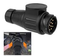 URAQT Adaptador Enchufe Remolque, 13 Pines 12V Adaptador de Enchufe de Remolque, Impermeable Conector para Remolque，Adaptador de Luces de Remolque de 13 Pines para Caravana, Coche, Camión, RV