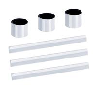 URAQT Bandas Reflectoras, 6PCS Brazalete Reflectante Altamente Reflexivo, Bandas de Muñeca/Tobillo, Blanco Banda de Seguridad Reflectantes a Presión, Bandas de Neón para Running, Ciclismo, Niños