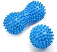 URAQT Bolas Masaje, 2pcs Pelota Masaje Muscular con Pinchos, Massage Balls para Rehabilitación, Masajeador de Pies y Manos para Aliviar Fascitis Plantar, Fisioterapia Cervicales, Liberación Miofascial