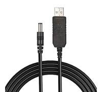 URAQT Cable de Orificio Pasante de USB a CC para Aspiradora de Mano, Teclado,Cámara IP,Enrutador,Mini Monitor LCD y Otros, DC5V a DC8.4V