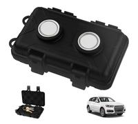 URAQT Caja Magnética para Llaves,Oculta una Llave de Coche magnética, Impermeable,Fuerte Caja de Llaves de Doble imán para Ocultar, Funda para Llaves de Coche para Viajes al Aire Libre(Negro)
