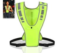 URAQT Chaleco Reflectante, Chaleco para Corre con Bolsillos, Chaleco Reflectante de Seguridad, Secado Rápido, Chaleco de Seguridad de Alta Visibilidad para Caminar Ciclismo Nocturno Deportes Unisex