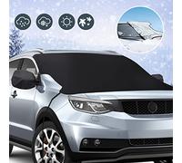 URAQT Coche Protector Parabrisas Hielo, Parasol para Ventana Delantera de Coche, Protector Universal de Cristal para Parabrisas Delantero con Protector de Espejo Retrovisor