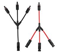 URAQT Conector Panel Solar, 1Pares Y-Conectores Solares, Conector Solar Fotovoltaico, Adaptador de Rama Solar para Panel Solar Fotovoltaico (Y3-6 mm²)