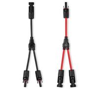 URAQT Conector Panel Solar, 1Pares Y-Conectores Solares, Conector Solar Fotovoltaico, Adaptador de Rama Solar para Panel Solar Fotovoltaico, Y2 Conector de Extensión de Panel Solar