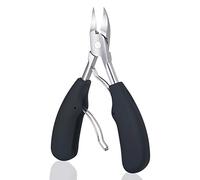 URAQT Cortaúñas, Alicates Pies, Cortador De Cutículas Con Doble Resorte, Pinzas Para Uñas Gruesas, Onicomicosis, Hongos (Negro)