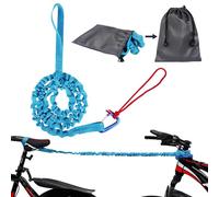 URAQT Cuerda de Remolque para Bicicleta para Niños,3M Capacidad de Carga de 500 Libras Cuerda de Remolque de Bici, Correa de Tracción Elástica de Bici Portátil,Cuerda de Tracción para Niños con Bolsa