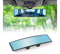 URAQT Espejo Retrovisor Universal para Interior del Coche Ajustable, Panorámico con Pinza para SUV, Camiones y Asistencia a la Conducción