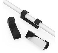 URAQT Gestión de Cable Eléctrico, 40PCS Grapas de Pared para Cables Eléctricos con Adhesivo, Clips de Cables para Cable de USB, TV, Cargador, Audio, para Cables en Hogar, Oficina y Coche