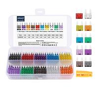 URAQT Kit de Fusibles de Coche, 120 Pcs, con Extractor de Fusibles para Coche, Caravanas, Furgoneta, Moto, Barcos (2A 3A 5A 7,5A 10A 15A 20A 25A 30A 35A)