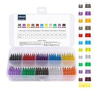 URAQT Kit de Fusibles de Coche, 55 Pcs, con Extractor de Fusibles para Coche, Caravanas, Furgoneta, Moto, Barcos (2A 3A 5A 7.5A 10A 15A 20A 25A 30A 35A 40A)