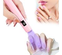 URAQT Lampara Uñas Semipermanentes, Lampara Uñas con Carga USB y 4 Puntas de Silicona Transparente, Lampara UV LED Uñas con 2 Temporizador Regalo para Salón de Bricolaje en Casa para Mujeres