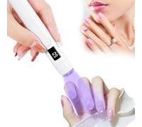 URAQT Lampara Uñas Semipermanentes, Lampara Uñas con Carga USB y 4 Puntas de Silicona Transparente, Lampara UV LED Uñas con 2 Temporizador Regalo para Salón de Bricolaje en Casa para Mujeres