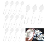 URAQT Luces de Linterna de Papel, 15 Piezas Luz para Globos Impermeable Luces Farolillos de Papel, Mini Luces LED de Linterna Pilasde Papel Decoración de Fiesta de Bodas, Dura 36H Blanca