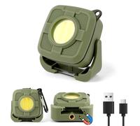 URAQT Luz de Camping Recargable de 1200 mAh con 5 Modos de Iluminación y 4 Temperaturas de Color, Gancho Magnético y Luz de Emergencia Portátil, Luz de Camping Al Aire Libre Impermeable Ip44