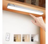 URAQT Luz LED Armario Magnética 42 cm, Lámpara Nocturna Sin Cables Portátil USB Recargable, 3 Modos Luz Interior Para Escaleras Guardarropa Salón Lectura Porche Cocina