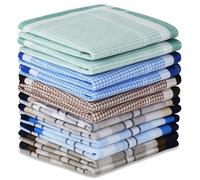 URAQT Pañuelos Hombres Bolsillos, 38 * 38cm Handkerchiefs Set de Negocios y Informal, Pañuelo Traje para Hombre, Pañuelo de Cuadros de Regalo, Suaves y Cómodos, Clásico y Caballeroso (12 Piezas-B)